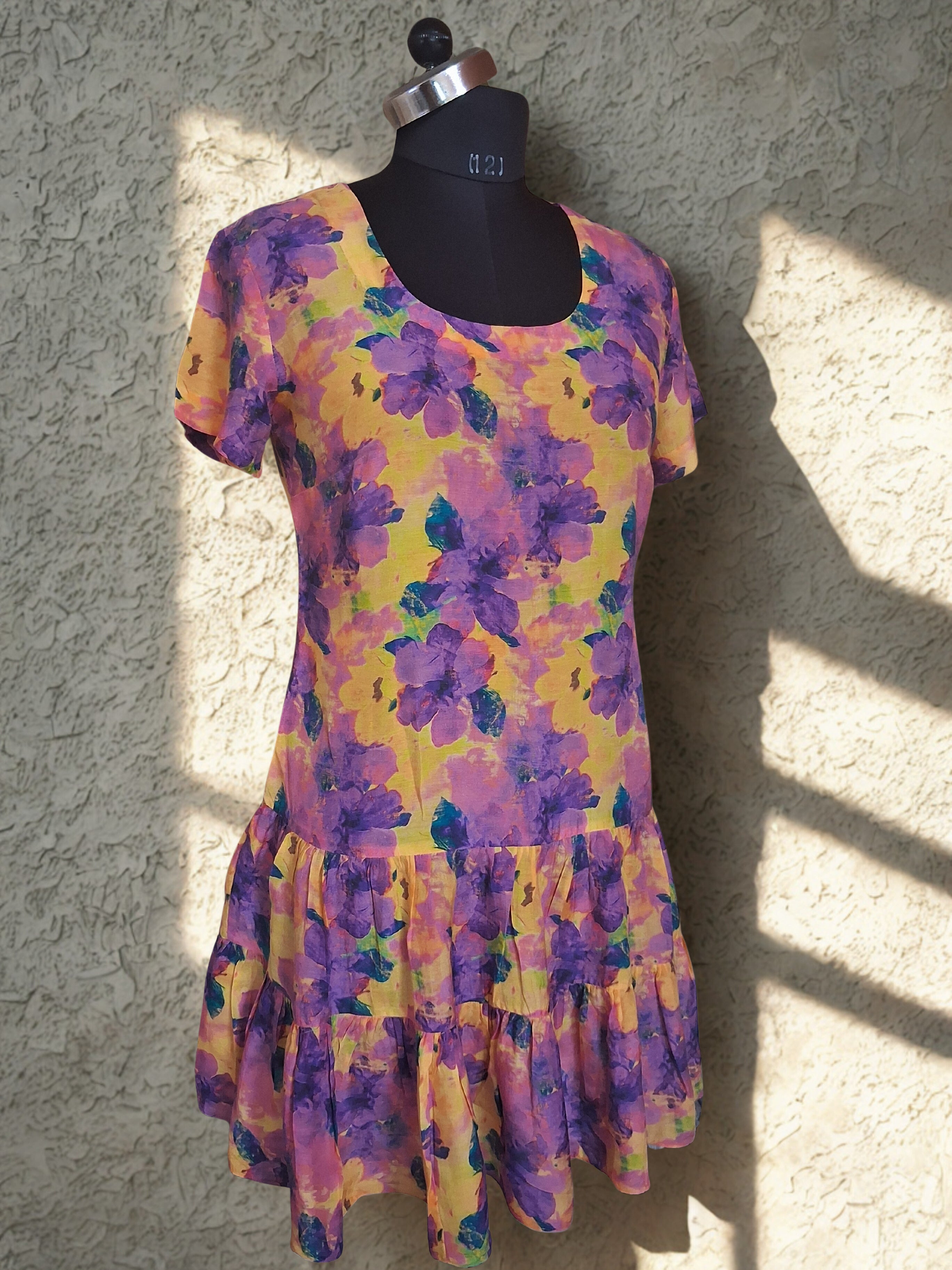 DOUBLE LAYERD FRILL DRESS