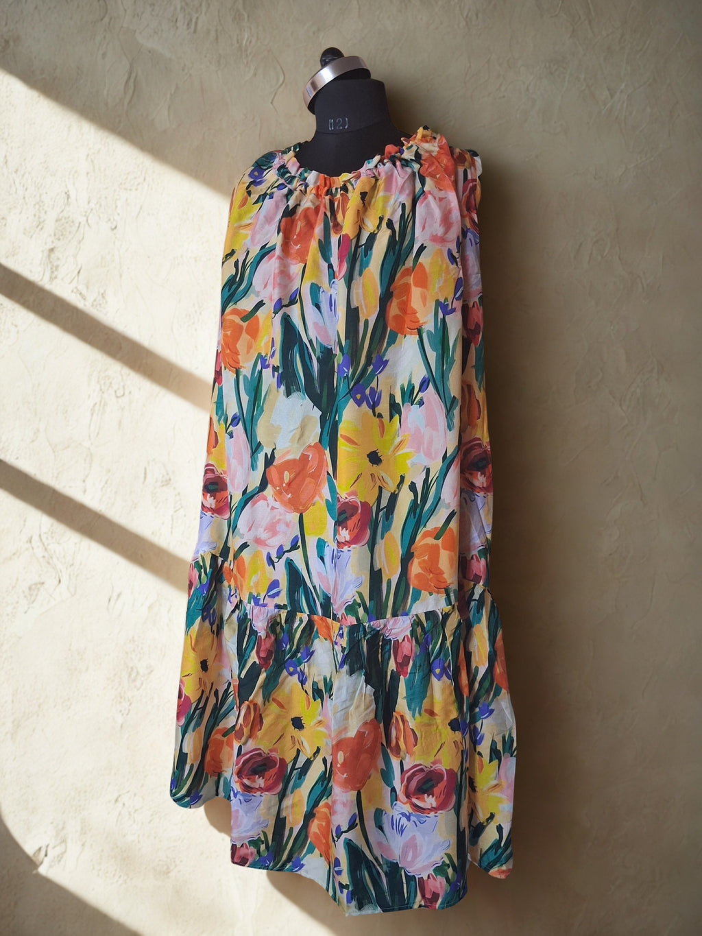 PULL STRING HALTER DRESS